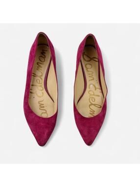 Sam Edelman Berry Suede Pointed Toe Flats